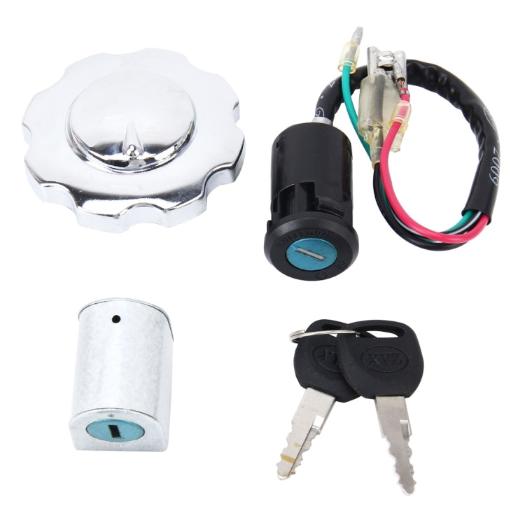 Motorcycle Fuel Tank Lock Electric Door Lock Head Lock Set with Two Universal Keys for XF125 - Theft Protection by buy2fix | Online Shopping UK | buy2fix