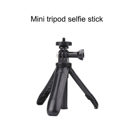 Multi-functional Foldable Tripod Holder Selfie Monopod Stick for GoPro Hero12 Black / Hero11 /10 /9 /8 /7 /6 /5, Insta360 Ace / Ace Pro, DJI Osmo Action 4 and Other Action Cameras, Length: 12-23cm (Black) - Extendable Pole by buy2fix | Online Shopping UK | buy2fix