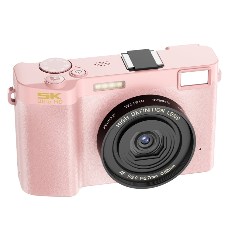 HDC-F01 3.0 inch 5K UHD Photography Digital Camera SLR Camera (Pink) - Children Cameras by buy2fix | Online Shopping UK | buy2fix