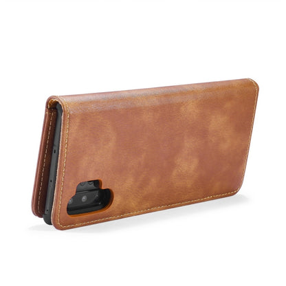 DG.MING Crazy Horse Texture Flip Detachable Magnetic Leather Case with Holder & Card Slots & Wallet for Samsung Galaxy Note 10+(Brown) - Galaxy Phone Cases by DG.MING | Online Shopping UK | buy2fix