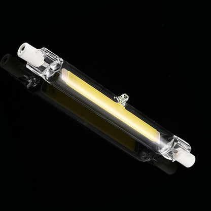 R7S 110V 7W 118mm COB LED Bulb Glass Tube Replacement Halogen Lamp Spot Light(6000K White Light) - LED Blubs & Tubes by buy2fix | Online Shopping UK | buy2fix