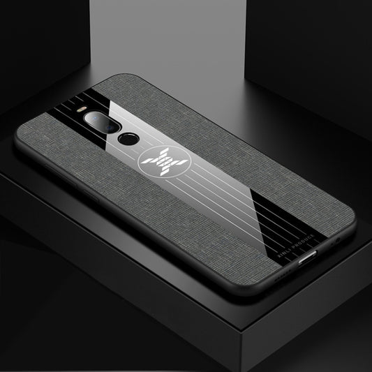 For Meizu Note 8 XINLI Stitching Cloth Texture Shockproof TPU Protective Case(Grey) - Meizu by XINLI | Online Shopping UK | buy2fix