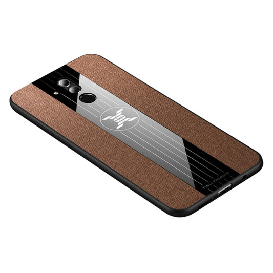 For Huawei Mate 20 Lite / Maimang 7 XINLI Stitching Cloth Textue Shockproof TPU Protective Case(Brown) - Huawei Cases by XINLI | Online Shopping UK | buy2fix