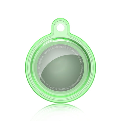 All-inclusive Clear Crystal Shockproof Protective Cover Case with Keychain Hook Loop For AirTag(Green) - Key Chain Series by MOMAX | Online Shopping UK | buy2fix