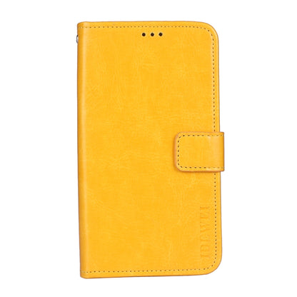 For Doogee X95 / X95 Pro idewei Crazy Horse Texture Horizontal Flip Leather Case with Holder & Card Slots & Wallet(Yellow) - More Brand by idewei | Online Shopping UK | buy2fix