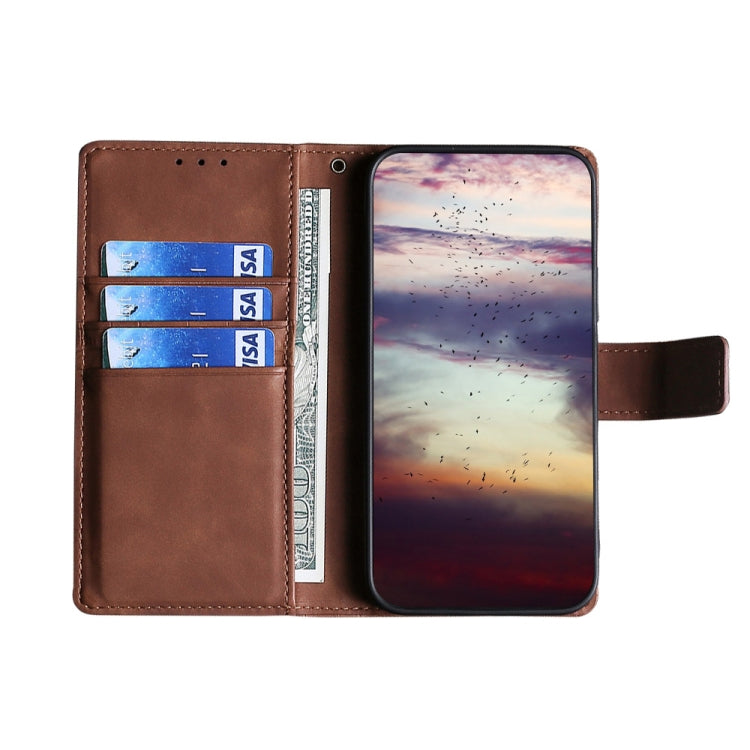 For Doogee X95 Skin Feel Crocodile Texture Magnetic Clasp Horizontal Flip PU Leather Case with Holder & Card Slots & Wallet(Brown) - More Brand by buy2fix | Online Shopping UK | buy2fix