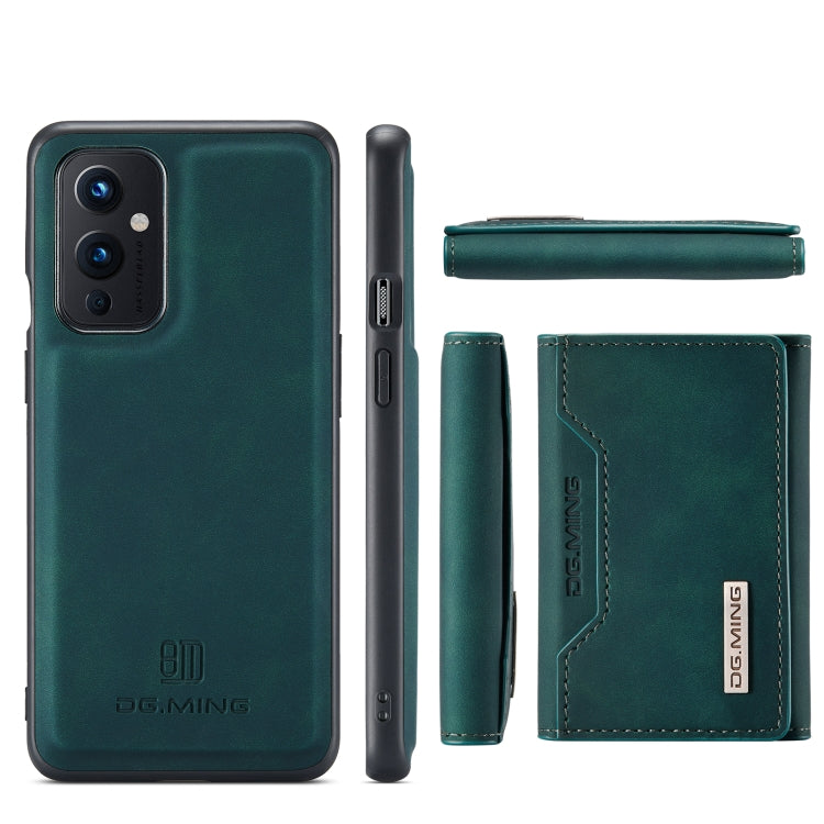 For OnePlus 9 (EU/NA) DG.MING M2 Series 3-Fold Multi Card Bag Back Cover Shockproof Case with Wallet & Holder Function(Green) - OnePlus Cases by DG.MING | Online Shopping UK | buy2fix