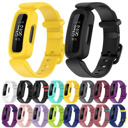 For Fitbit Ace 3 Silicone Integrated Watch Band(White) - Watch Bands by buy2fix | Online Shopping UK | buy2fix