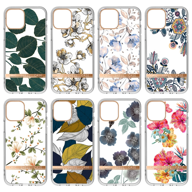 For iPhone 11 Pro High Translucent Electroplating Flower Pattern TPU + PC Shockproof Case (Hibiscus) - iPhone 11 Pro Cases by buy2fix | Online Shopping UK | buy2fix