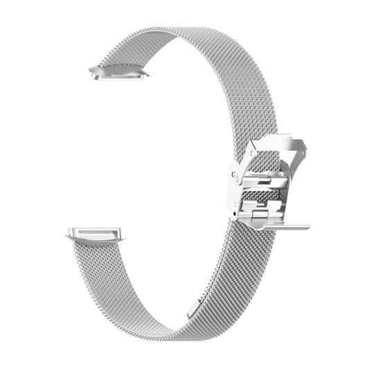 For Fitbit Luxe Clip-on Metal Watch Band(Silver) - Watch Bands by buy2fix | Online Shopping UK | buy2fix