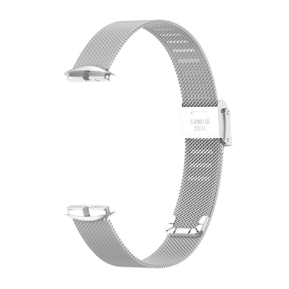 For Fitbit Luxe Clip-on Metal Watch Band(Silver) - Watch Bands by buy2fix | Online Shopping UK | buy2fix