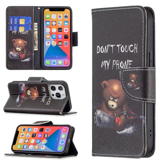 For iPhone 13 Pro Max Colored Drawing Pattern Horizontal Flip Leather Case with Holder & Card Slots & Wallet (Bear) - iPhone 13 Pro Max Cases by buy2fix | Online Shopping UK | buy2fix