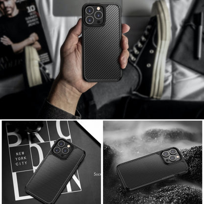 For iPhone 13 mini Pioneer Carbon Fiber Texture Shockproof TPU + PC Case (Black) - iPhone 13 mini Cases by buy2fix | Online Shopping UK | buy2fix