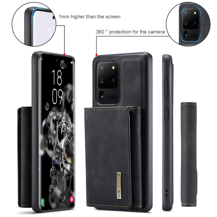 For Samsung Galaxy S20 Ultra DG.MING M1 Series 3-Fold Multi Card Wallet  Back Cover Shockproof Case with Holder Function(Black) - Galaxy Phone Cases by DG.MING | Online Shopping UK | buy2fix