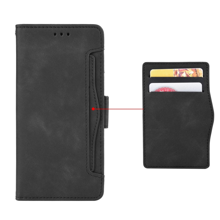 For Motorola Moto Edge 20 Pro/Edge S Pro Skin Feel Calf Pattern Horizontal Flip Leather Case with Holder & Card Slots & Photo Frame(Black) - Motorola Cases by buy2fix | Online Shopping UK | buy2fix