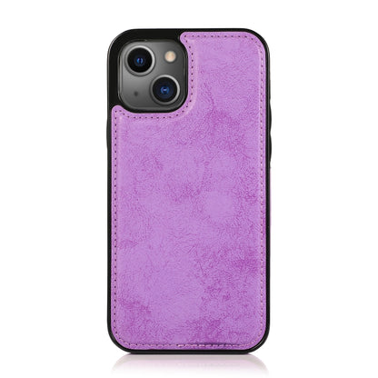 For iPhone 13 Pro Retro 2 in 1 Detachable Horizontal Flip Leather Case with Card Slots & Wallet (Purple) - iPhone 13 Pro Cases by buy2fix | Online Shopping UK | buy2fix