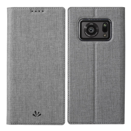 For Sharp Aquos R6 ViLi DMX Series Shockproof TPU + PU Leather Magnetic Attraction Horizontal Flip Case with Card Slot & Holder(Grey) - More Brand by ViLi | Online Shopping UK | buy2fix