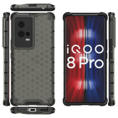 For Vivo iQOO 8 Pro Shockproof Honeycomb PC + TPU Protective Case(Black) - vivo Cases by buy2fix | Online Shopping UK | buy2fix