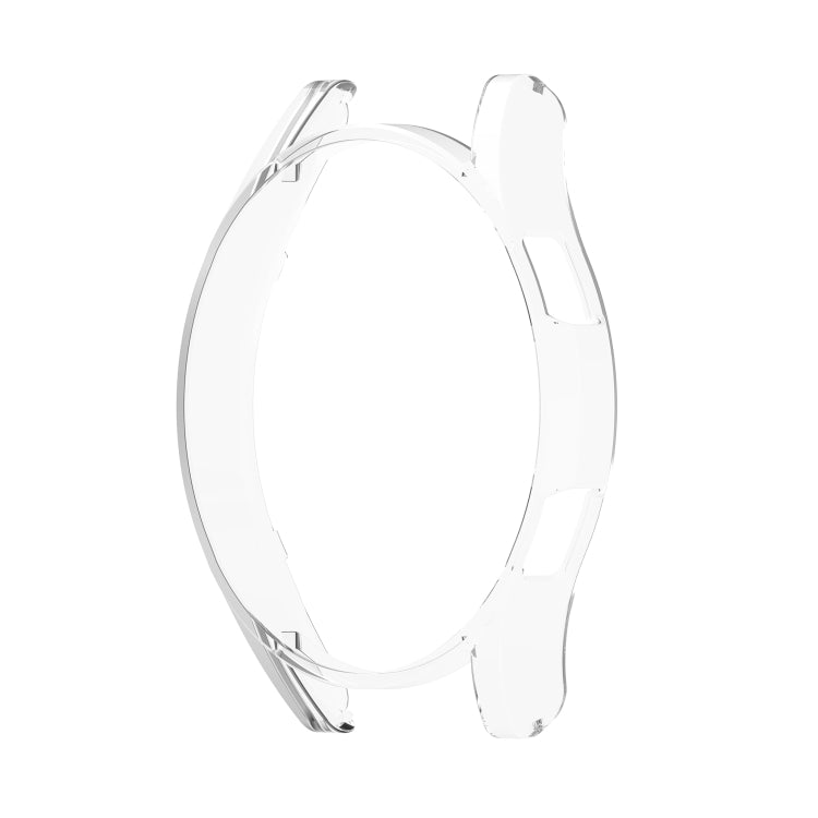 For Samsung Galaxy Watch4 44mm Half Coverage Hollowed PC Protective Case(Transparent White) - Watch Cases by buy2fix | Online Shopping UK | buy2fix