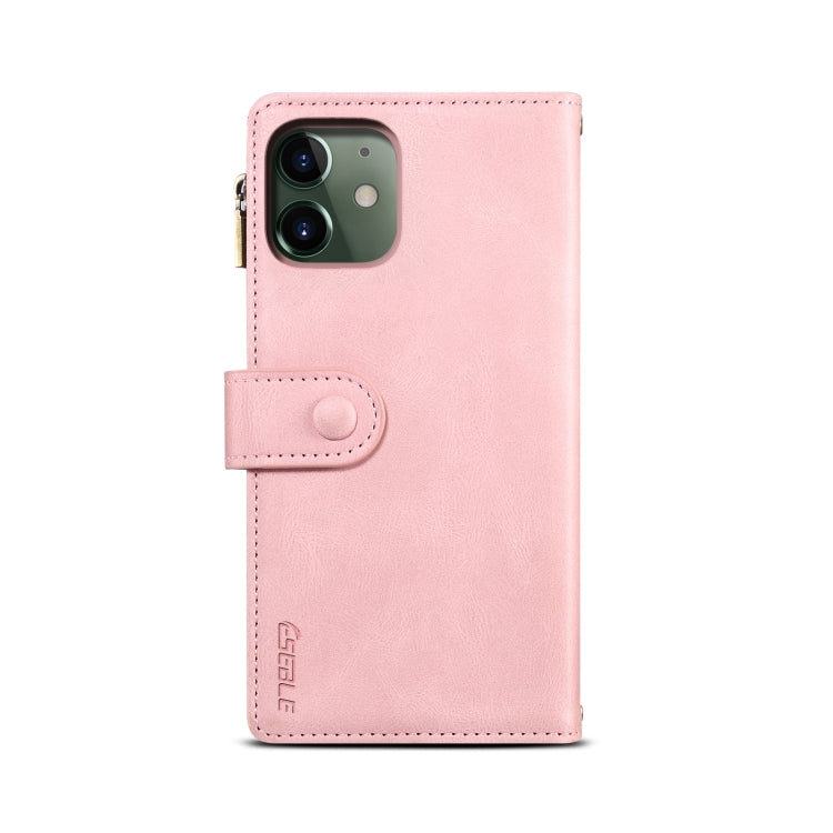 Retro Frosted Horizontal Flip Leather Case with Holder & Card Slot & Wallet & Zipper Pocket & Lanyard For iPhone 11(Rose Gold) - iPhone 11 Cases by buy2fix | Online Shopping UK | buy2fix