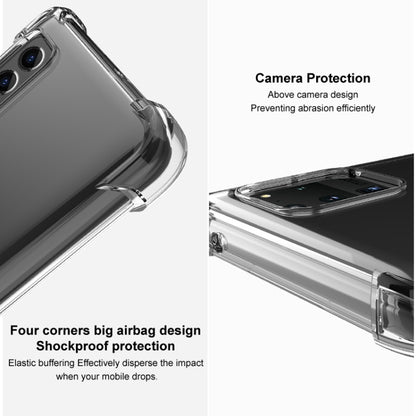 For Asus ROG Phone 5 Pro / 5s Pro IMAK All Coverage Shockproof Airbag TPU Case with Screen Protector(Transparent Black) - ASUS Cases by imak | Online Shopping UK | buy2fix