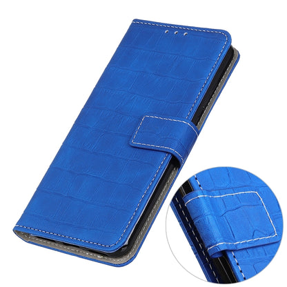 For Galaxy A51 Crocodile Texture Horizontal Flip Leather Case with Holder & Card Slots & Wallet(Blue) - Huawei Cases by buy2fix | Online Shopping UK | buy2fix