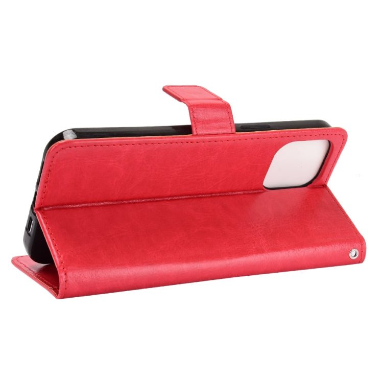 For iPhone 13 Pro Max Crazy Horse Texture Horizontal Flip Leather Case with Holder & Card Slots & Lanyard (Red) - iPhone 13 Pro Max Cases by buy2fix | Online Shopping UK | buy2fix