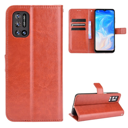 For Doogee N40 Pro Crazy Horse Texture Horizontal Flip Leather Case with Holder & Card Slots & Lanyard(Brown) - More Brand by buy2fix | Online Shopping UK | buy2fix