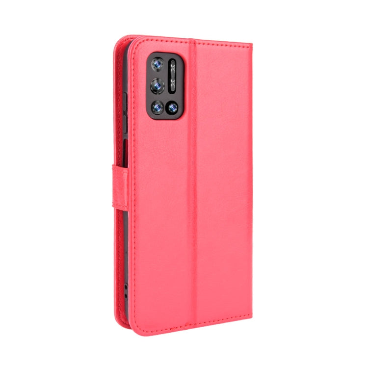 For Doogee N40 Pro Crazy Horse Texture Horizontal Flip Leather Case with Holder & Card Slots & Lanyard(Red) - More Brand by buy2fix | Online Shopping UK | buy2fix