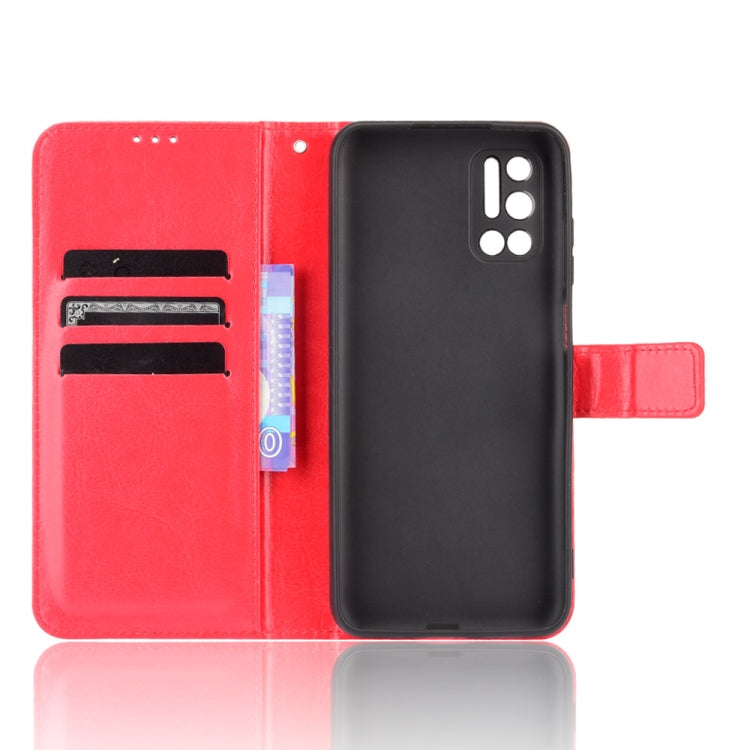 For Doogee N40 Pro Crazy Horse Texture Horizontal Flip Leather Case with Holder & Card Slots & Lanyard(Red) - More Brand by buy2fix | Online Shopping UK | buy2fix