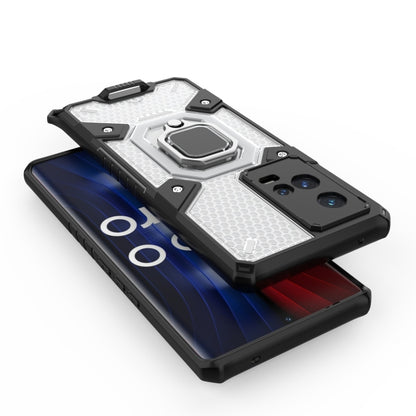 For vivo iQOO 8 Pro Space PC + TPU Ring Holder Protective Case(Grey) - vivo Cases by buy2fix | Online Shopping UK | buy2fix