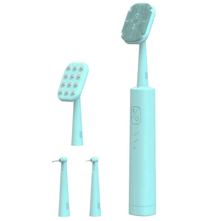 LSHOW YJK108 Multi-function Facial Cleansingand Teeth Cleaning Instrument with LED Auxiliary Light(Blue) - Oral Irrigators by LSHOW | Online Shopping UK | buy2fix