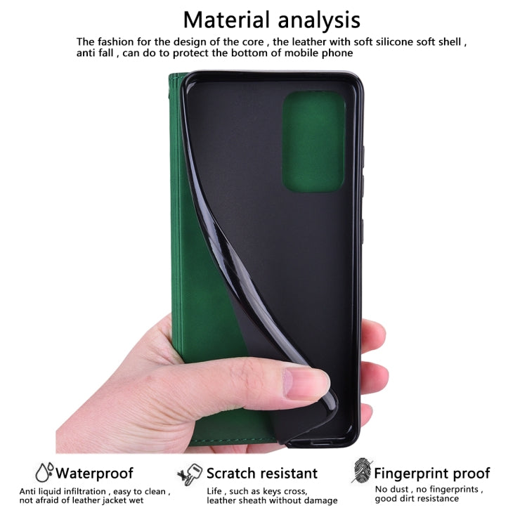 For Xiaomi Redmi 10 Frosted Business Magnetic Horizontal Flip PU Leather Case with Holder & Card Slot & Lanyard(Green) - Xiaomi Cases by buy2fix | Online Shopping UK | buy2fix