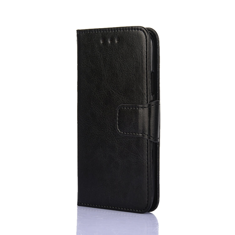 For iPhone 12 / 12 Pro Crystal Texture Horizontal Flip Leather Case with Holder & Card Slots & Wallet(Black) - iPhone 12 / 12 Pro Cases by buy2fix | Online Shopping UK | buy2fix