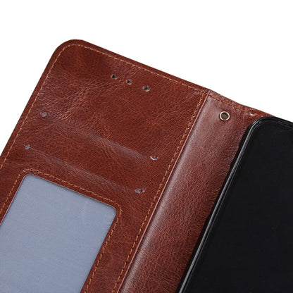 For iPhone XR Crystal Texture Horizontal Flip Leather Case with Holder & Card Slots & Wallet(Brown) - More iPhone Cases by buy2fix | Online Shopping UK | buy2fix