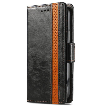 For ZTE Axon 30 5G CaseNeo Business Splicing Dual Magnetic Buckle Horizontal Flip PU Leather Case with Holder & Card Slots & Wallet(Black) - ZTE Cases by buy2fix | Online Shopping UK | buy2fix