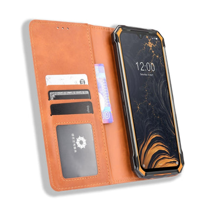 For Doogee S88 Plus / S88 Pro Magnetic Buckle Retro Crazy Horse Texture Horizontal Flip Leather Case with Holder & Card Slots & Photo Frame(Brown) - More Brand by buy2fix | Online Shopping UK | buy2fix