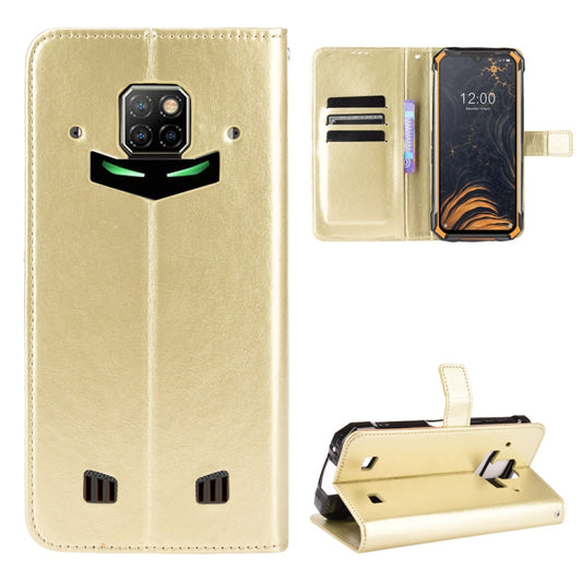 For Doogee S88 Plus / S88 Pro Crazy Horse Texture Horizontal Flip Leather Case with Holder & Card Slots & Lanyard(Gold) - More Brand by buy2fix | Online Shopping UK | buy2fix