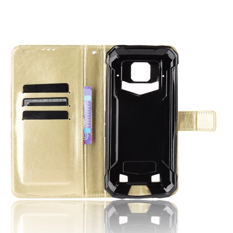 For Doogee S88 Plus / S88 Pro Crazy Horse Texture Horizontal Flip Leather Case with Holder & Card Slots & Lanyard(Gold) - More Brand by buy2fix | Online Shopping UK | buy2fix
