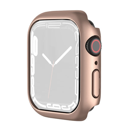 Shockproof TPU Protective Case For Apple Watch Series 9 / 8 / 7 41mm(Rose Gold) - Watch Cases by buy2fix | Online Shopping UK | buy2fix