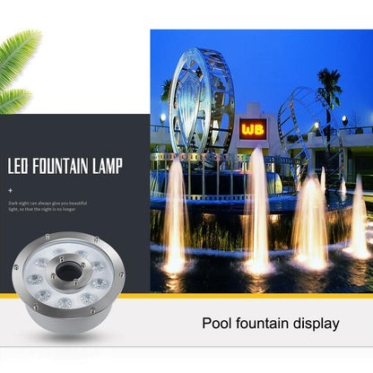 6W Landscape Ring LED Aluminum Alloy Underwater Fountain Light(Warm Light) - Underwater Lights by buy2fix | Online Shopping UK | buy2fix