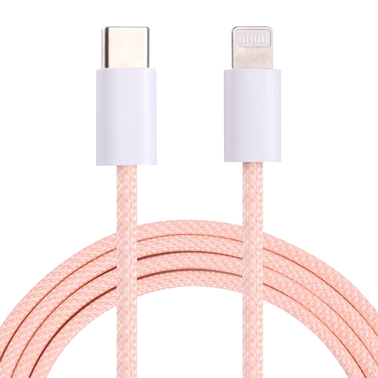 12W PD USB-C / Type-C to 8 Pin Data Cable, Cable Length: 1m(Pink) - 2 in 1 Cable by buy2fix | Online Shopping UK | buy2fix