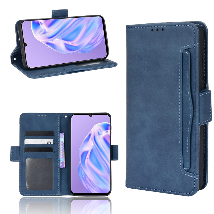 For Ulefone Note 6 / Note 6P Skin Feel Calf Pattern Leather Phone Case(Blue) - Ulefone Cases by buy2fix | Online Shopping UK | buy2fix
