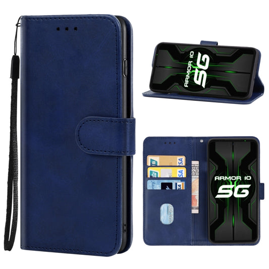 Leather Phone Case For Ulefone Armor 10 5G(Blue) - Ulefone Cases by buy2fix | Online Shopping UK | buy2fix