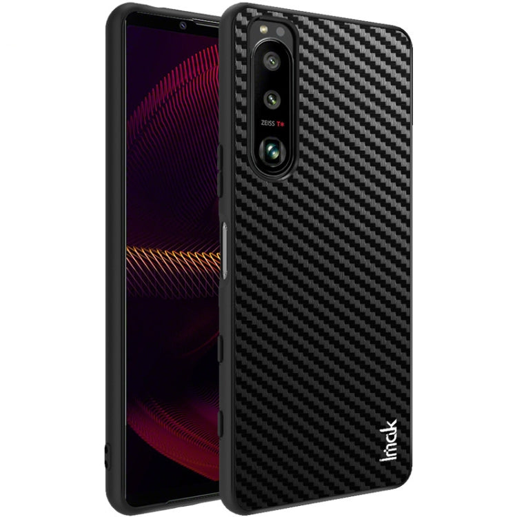 For Sony Xperia 5 III imak LX-5 Series PC + TPU Case with Screen Protector(Carbon Fiber Texture) - Sony Cases by imak | Online Shopping UK | buy2fix