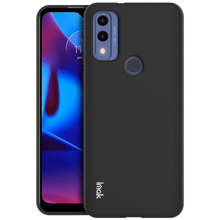 For Motorola G Pure imak UC-3 Series Shockproof Frosted TPU Phone Case(Black) - Motorola Cases by imak | Online Shopping UK | buy2fix