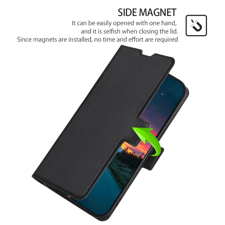 For Doogee X95 Ultra-thin Voltage Side Buckle PU + TPU Leather Phone Case(Black) - More Brand by buy2fix | Online Shopping UK | buy2fix