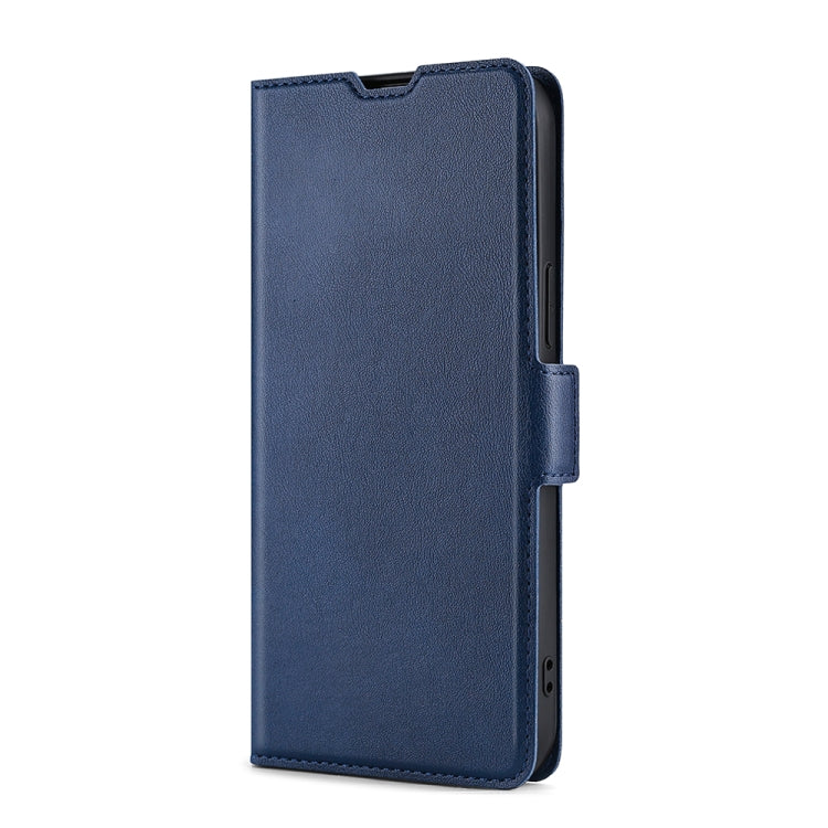 For Blackview A70 Ultra-thin Voltage Side Buckle PU + TPU Leather Phone Case(Blue) - More Brand by buy2fix | Online Shopping UK | buy2fix