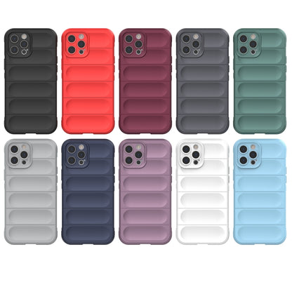 For iPhone 12 Pro Max Magic Shield TPU + Flannel Phone Case(Grey) - iPhone 12 Pro Max Cases by buy2fix | Online Shopping UK | buy2fix