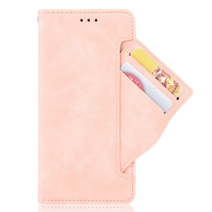 For Blackview A95 Skin Feel Calf Texture Card Slots Leather Phone Case(Pink) - More Brand by buy2fix | Online Shopping UK | buy2fix